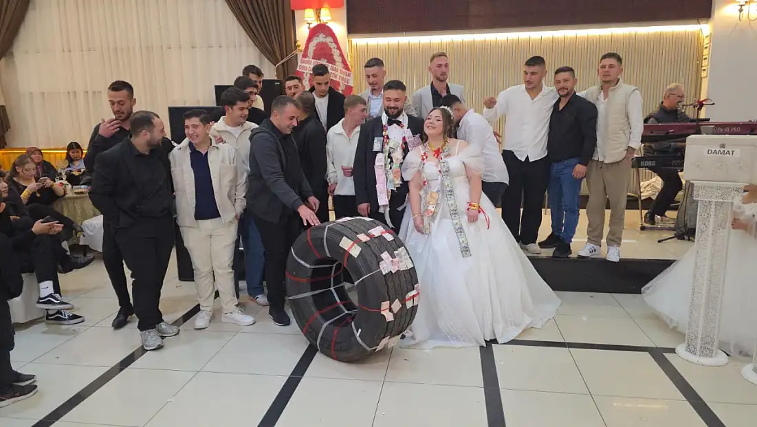 Damada altın yerine tır lastiği taktılar