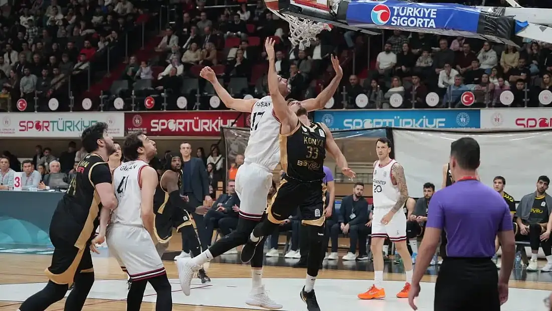 Konya BBSK, Gaziantep'te mağlup! 81-71