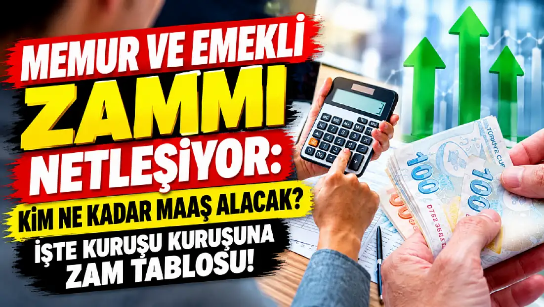 Enflasyon rakamları sonrası hesaplar yeniden yapıldı: Memur ve emekli zam oranları belli oluyor!