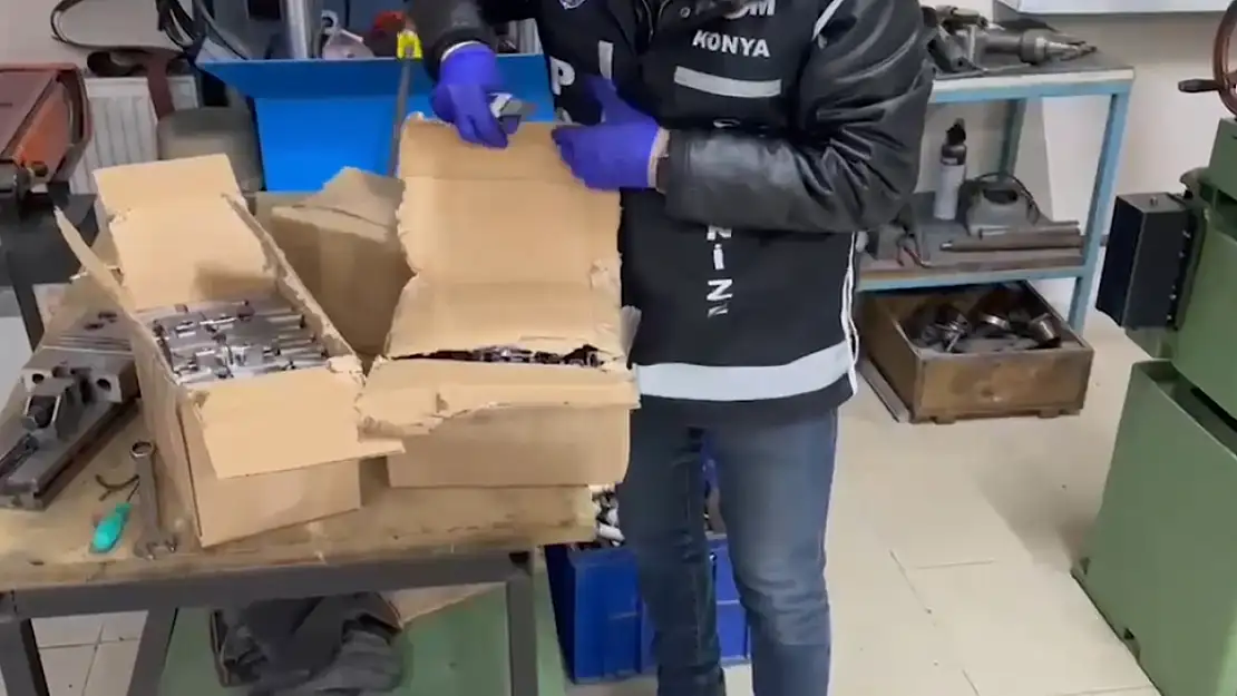 Konya'da dev silah operasyonu: Zuladan cephanelik çıktı! 6 kişi tutuklandı!