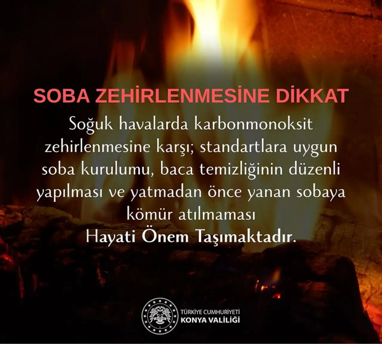 Konya Valiliği uyardı! Sessiz katile dikkat!