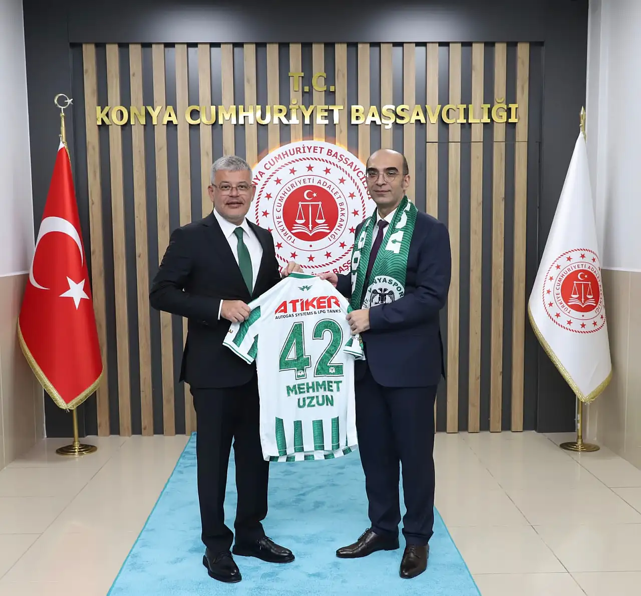 Konyaspor heyetinden Konya Cumhuriyet Başsavcısı Uzun'a ziyaret