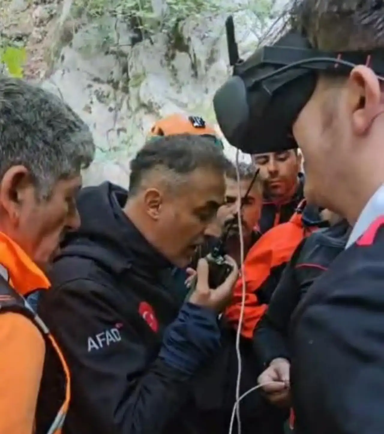 Konya'dan da ekipler katıldı: Kanyondaki kurtarma anları ortaya çıktı!