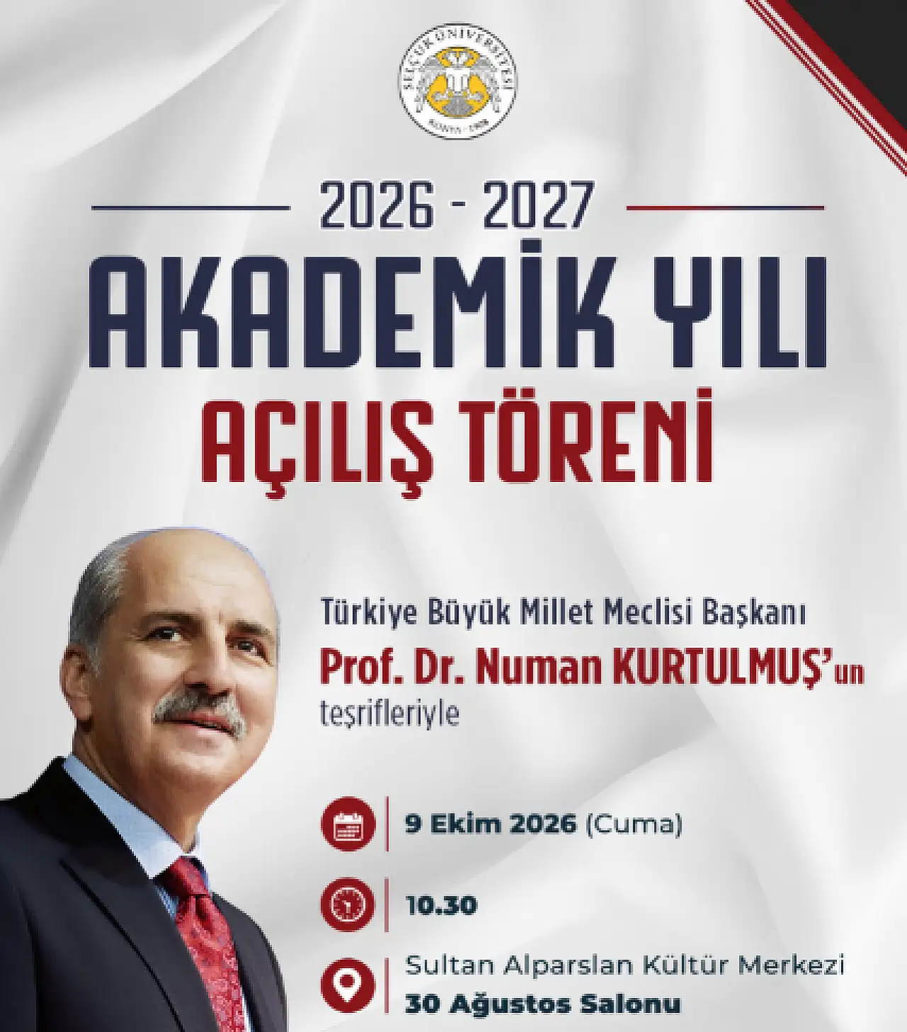 Selçuk Üniversitesi'nde akademik yıl açılış töreni 9 Ekim'de yapılacak!