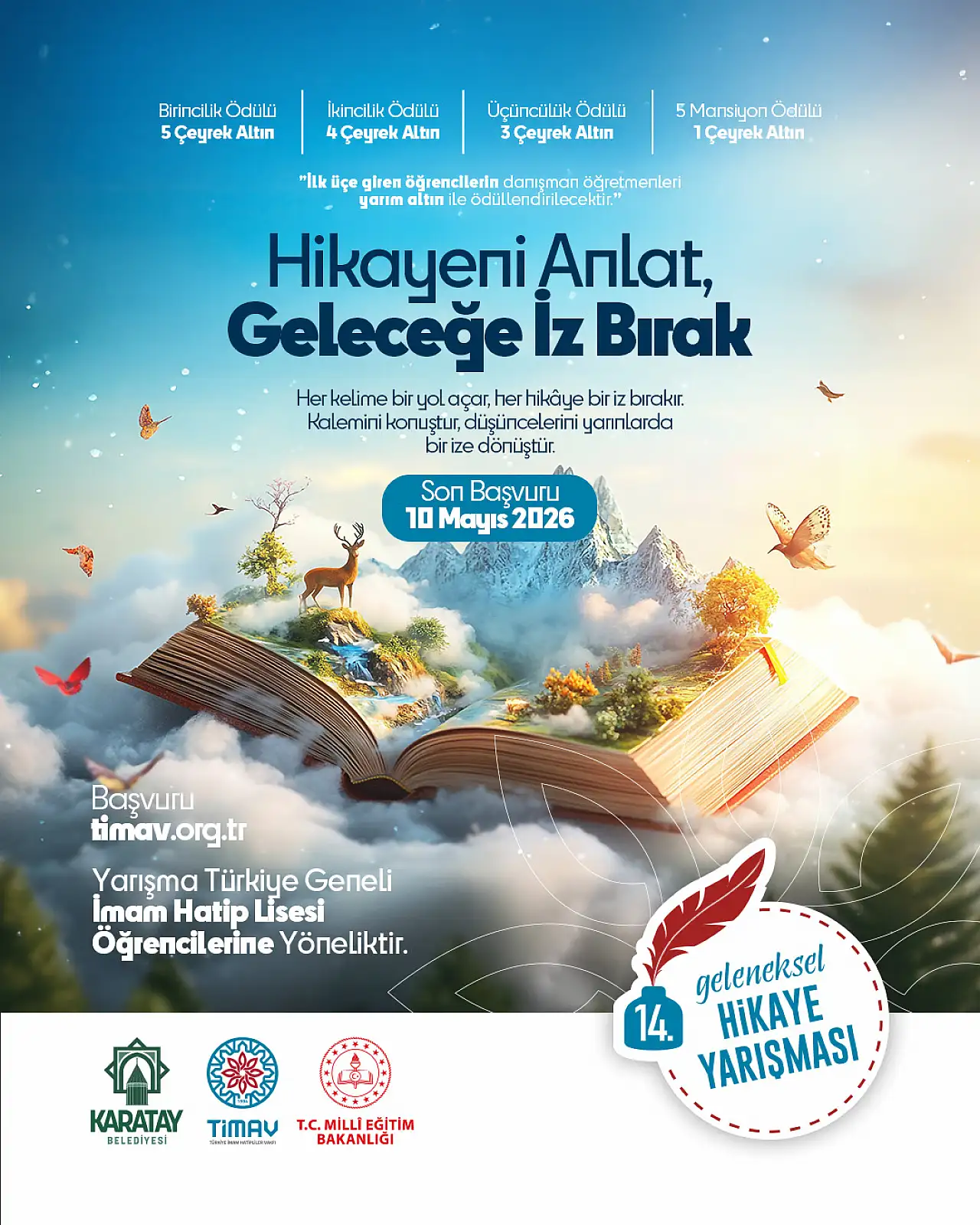 Hikayeni yaz ödülleri kap! Konya'da genç yazarlara büyük fırsat!