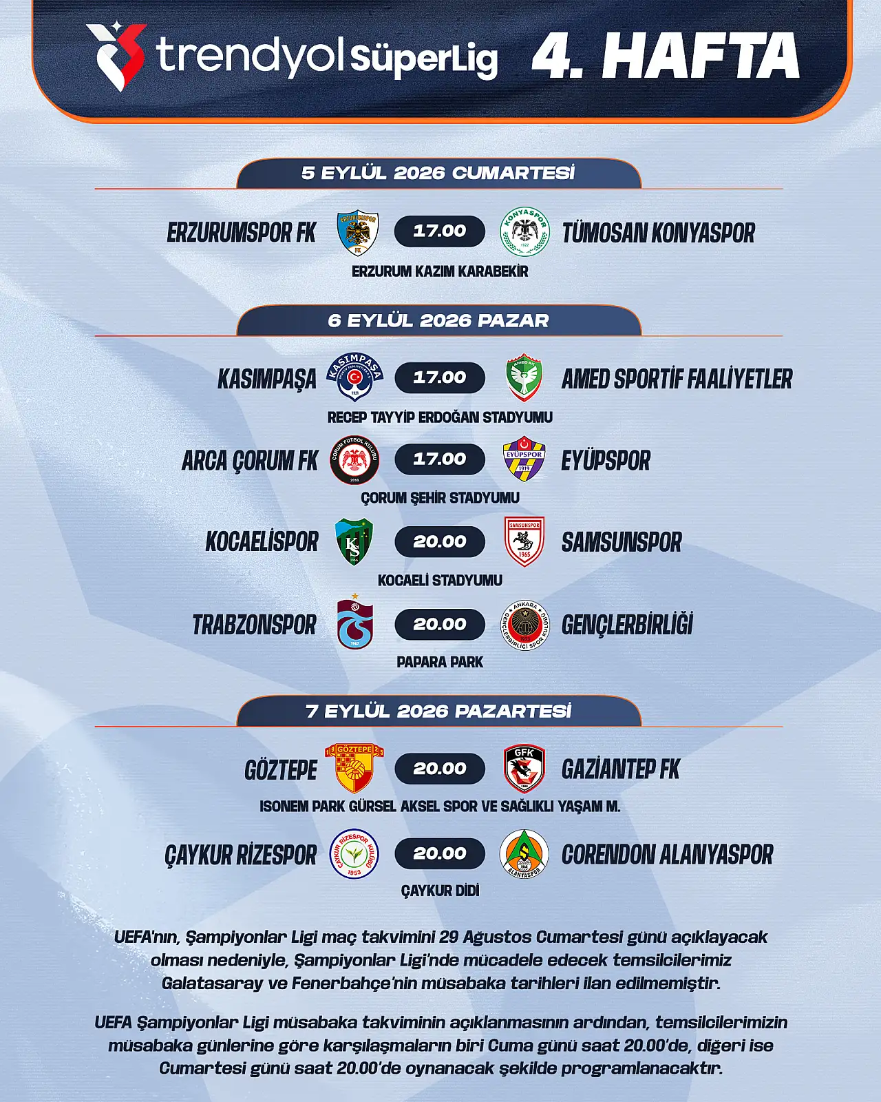 Erzurumspor - Konyaspor maçının tarihi açıklandı