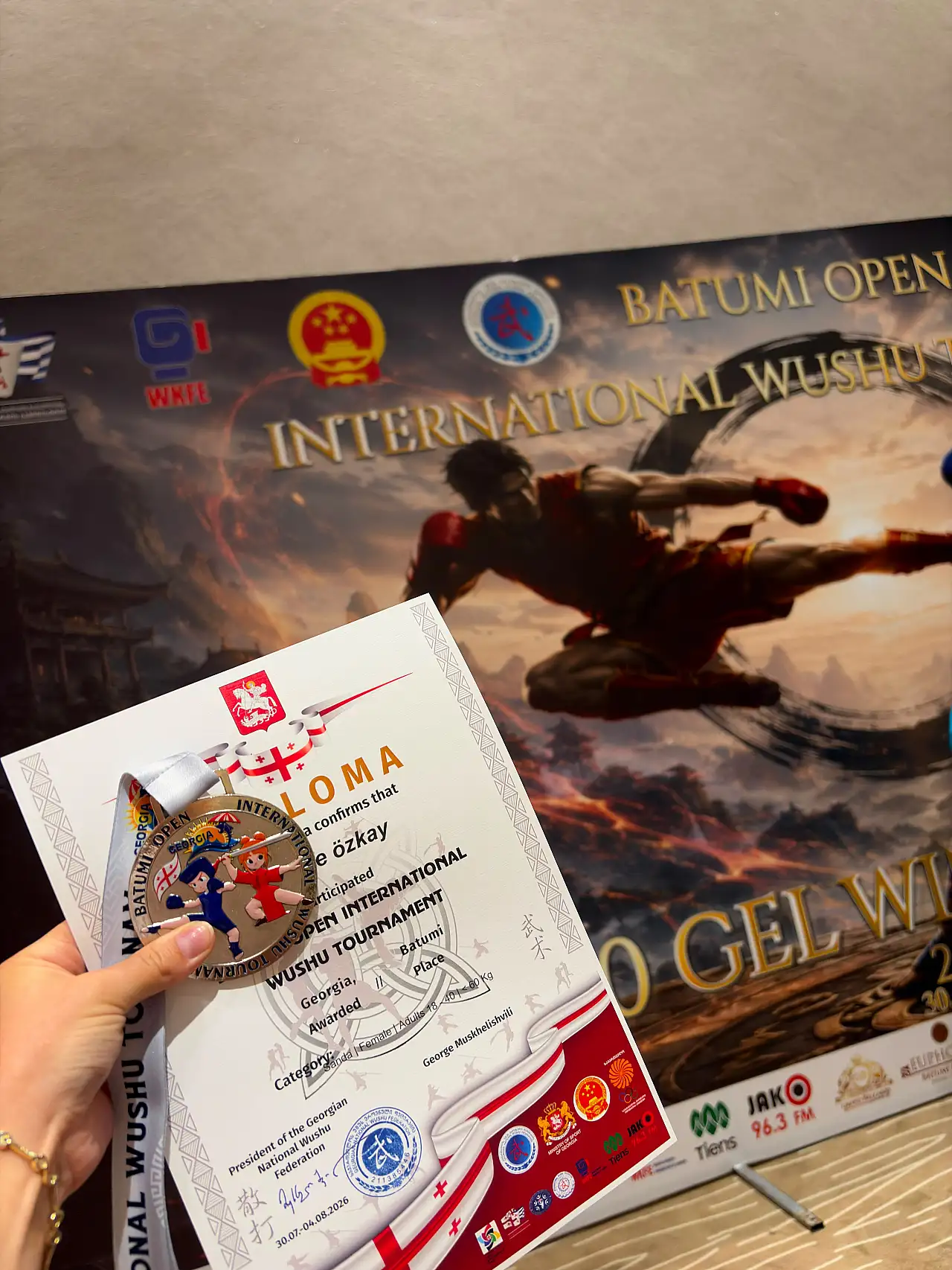 Konyalı sporcu Gürcistan'da gurur yaşattı