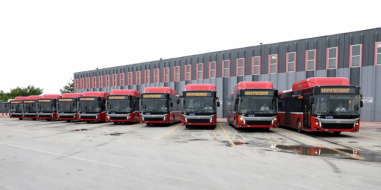 Konya ulaşımına 10 yeni takviye! Filo 706'ya çıktı