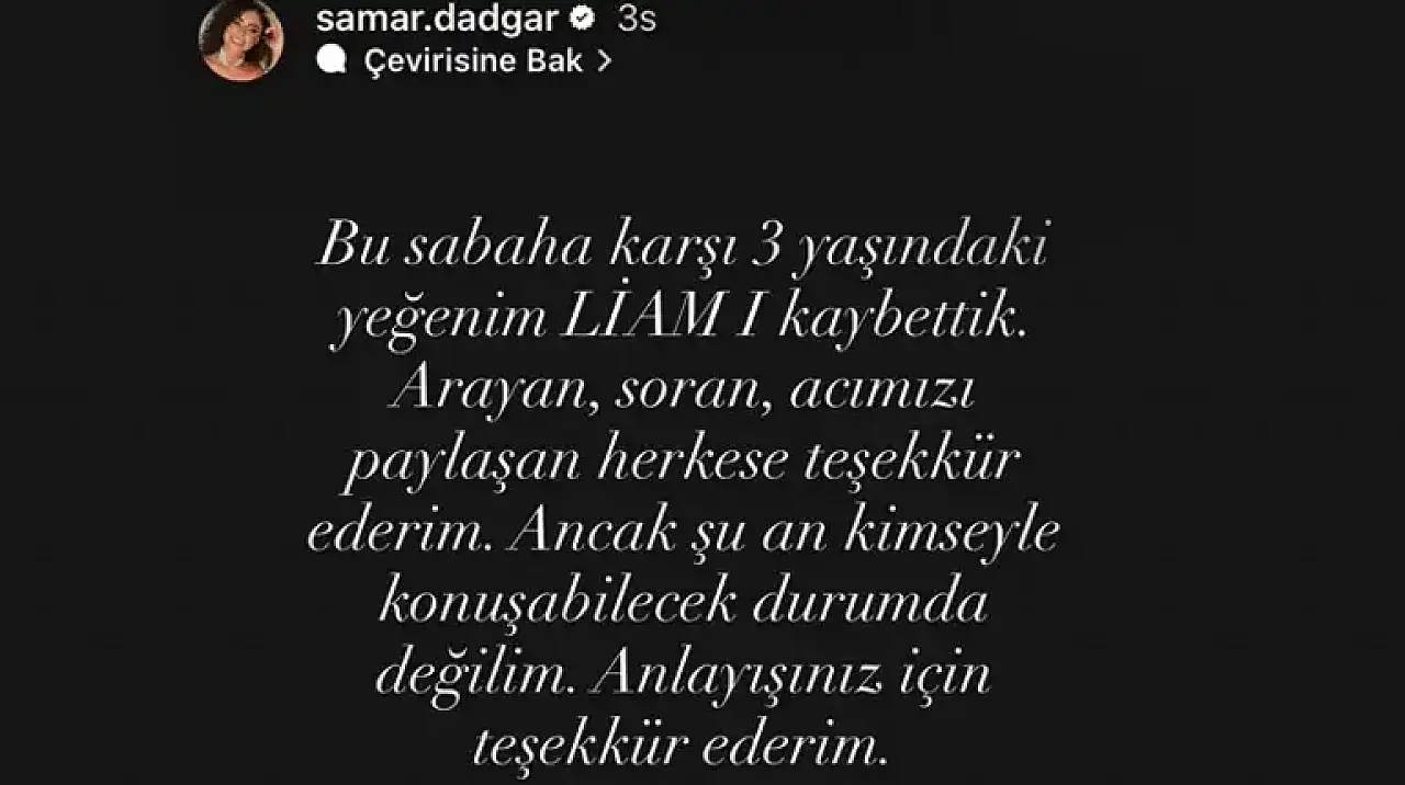 Samar Dadgar acı haberi sosyal medyadan duyurdu! Yeğenine ne oldu? Samar Dadgar kimdir?