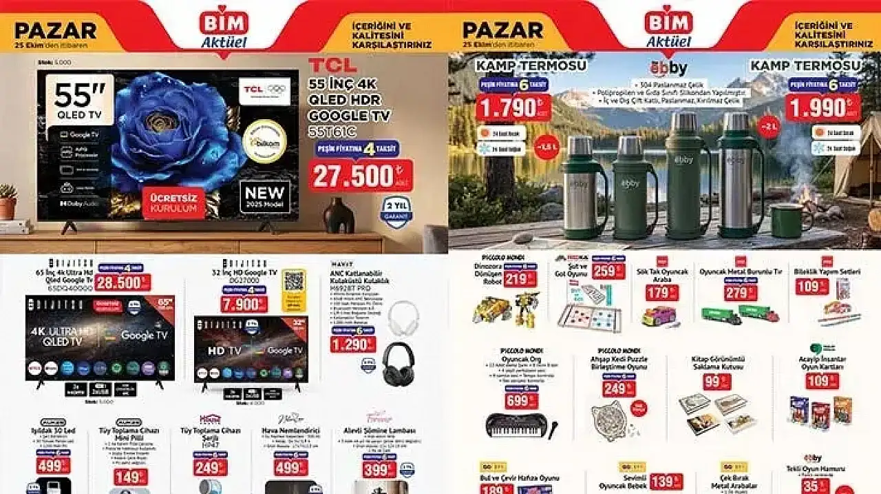 27-30 Ekim BİM aktüel kataloglarında hangi ürünler satışa çıkacak?