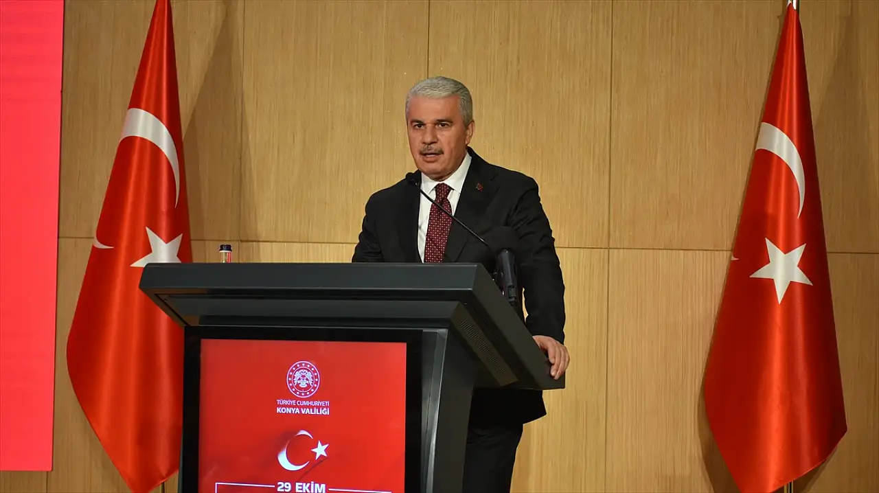 Konya Valiliği'nden 29 Ekim resepsiyonu: Sonsuza dek hür dalgalanacak!