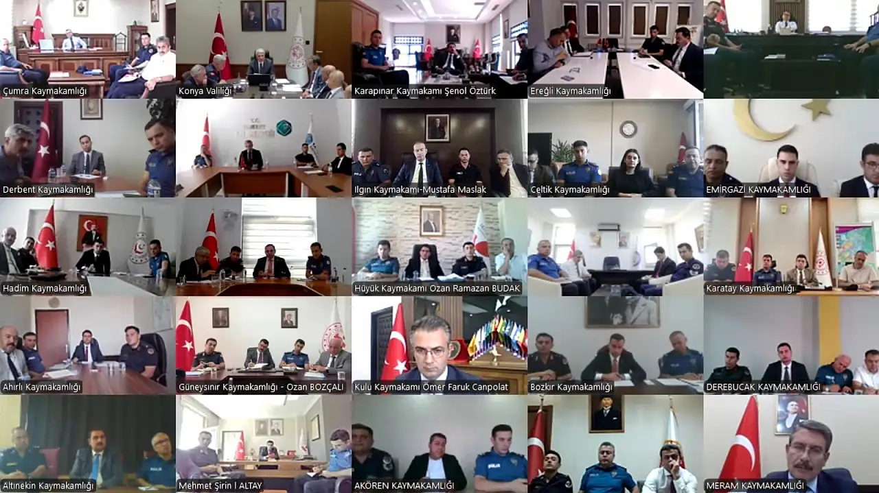 Konya'da, okulların güvenliği için kritik toplantı! Vali Akın başkanlığında yapıldı