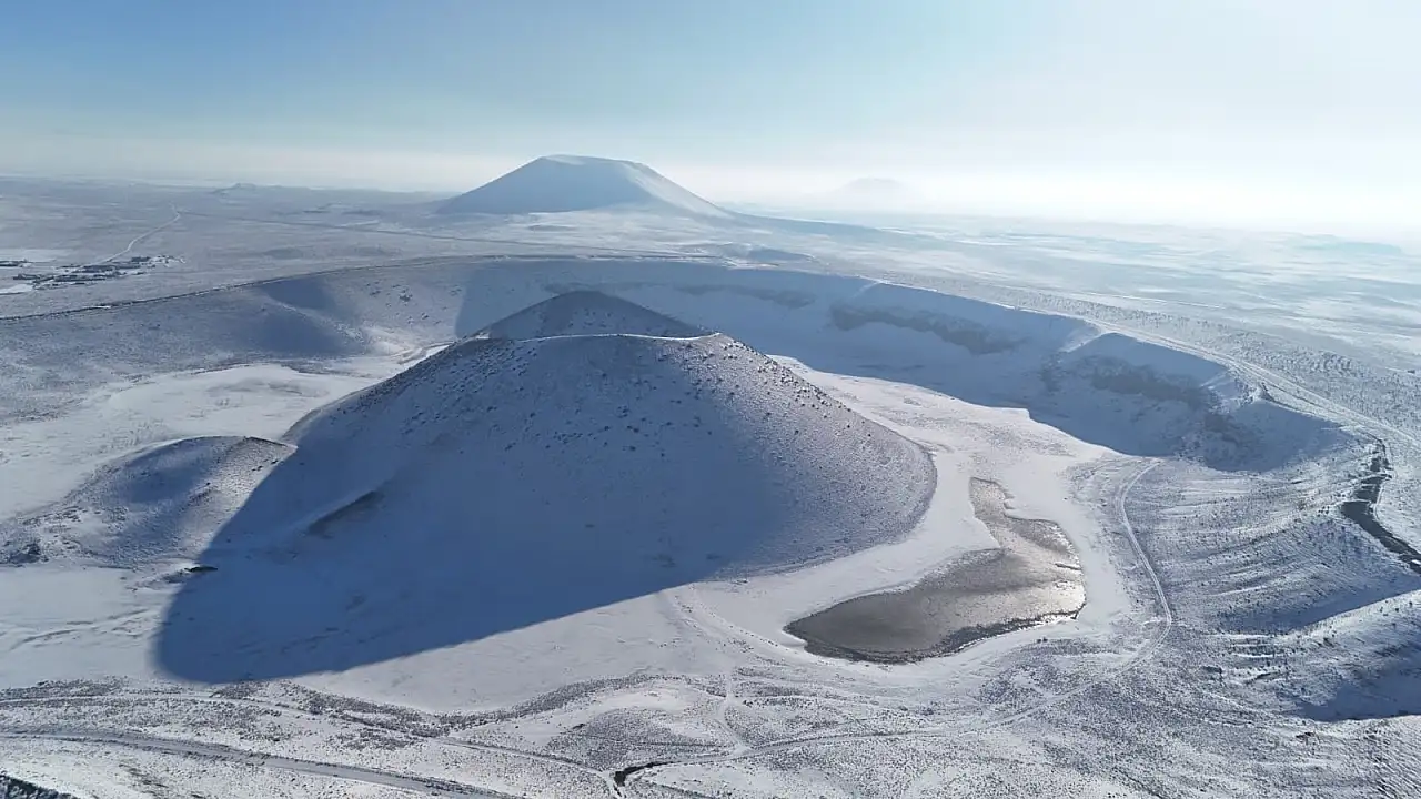 Konya'nın gözde turizm alanı beyaza büründü! İşte doğa harikasındaki eşsiz kareler
