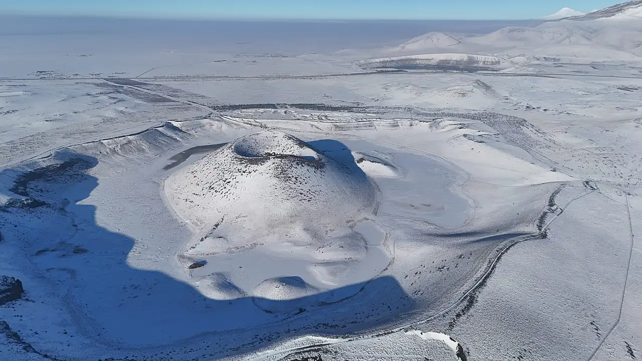Konya'nın gözde turizm alanı beyaza büründü! İşte doğa harikasındaki eşsiz kareler