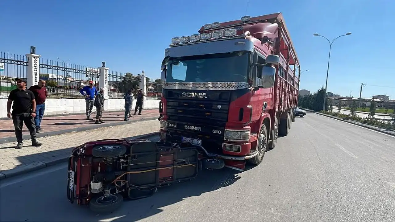 Konya plakalı araç, elektrikli bisikletle çarpıştı! 10 metre sürüklendi