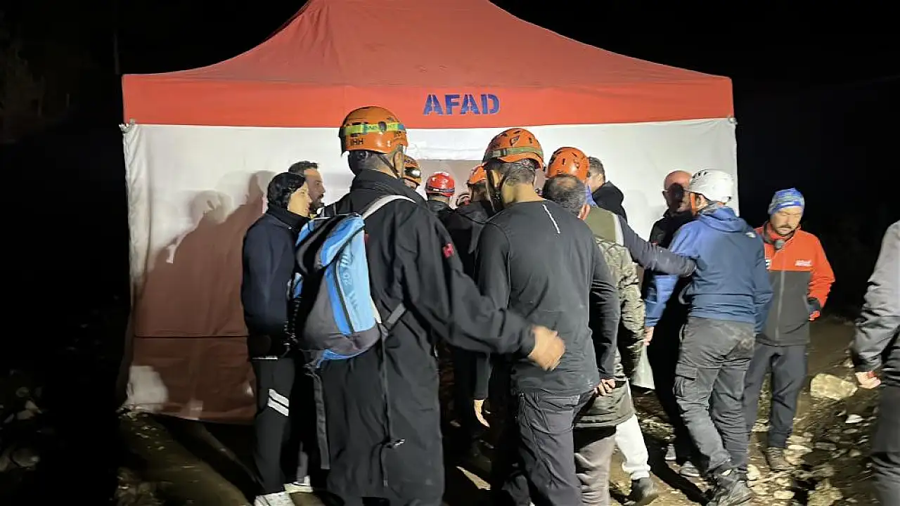 Konya'dan da ekipler katıldı: Kanyondaki kurtarma anları ortaya çıktı!