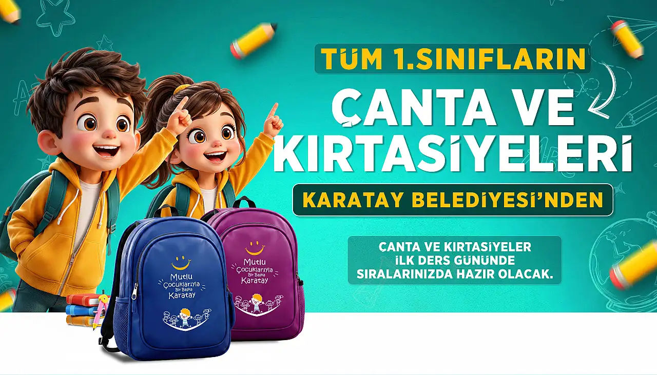 Konya'da binlerce öğrenciye ücretsiz okul çantası ve kırtasiye seti verilecek!