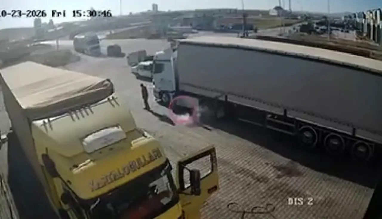 Konya'da tır tamirinde korkutan patlama!