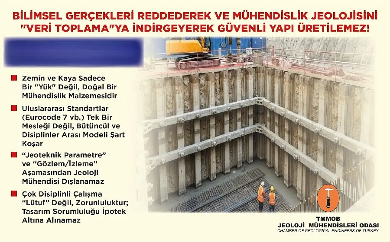 Kazı Destek Yapıları Yönetmeliği'ne JMO'dan itiraz: Hukuki süreç başlatıldı!