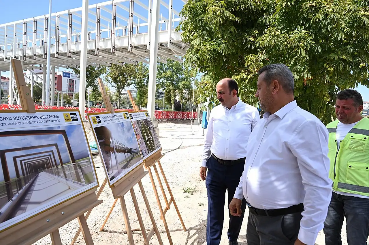 Konya'nın işlek bölgesinde yaya üst geçidinde sona gelindi!