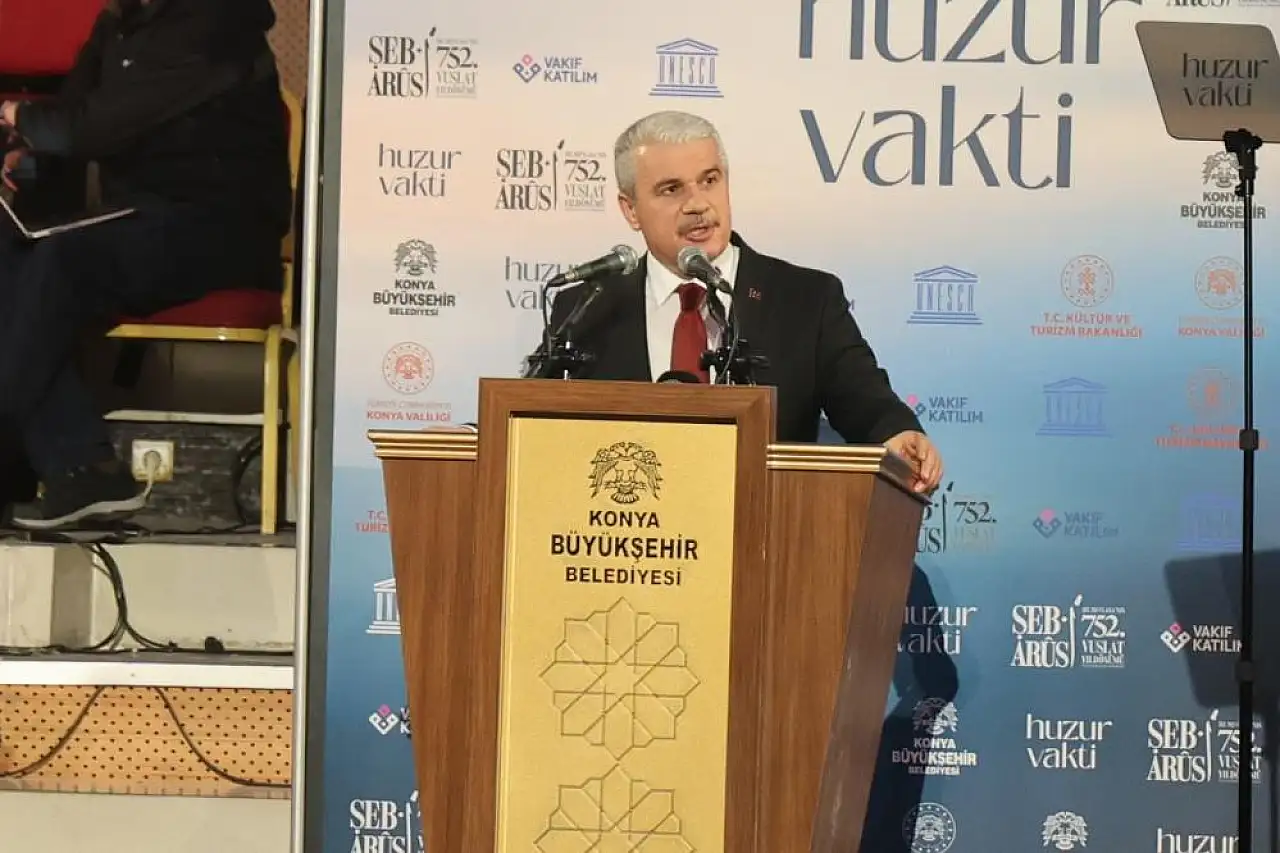 Konya'da Şeb-i Arus Gecesiyle Vuslat Noktalandı