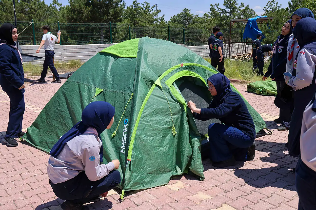 Konya'da izciler Dutlukır'da buluştu! Gençler doğada eğitim aldı