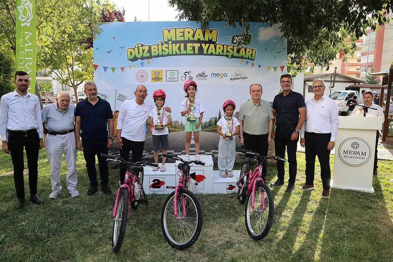 Çocukların bisiklet heyecanı Meram sokaklarını şenlendirdi!
