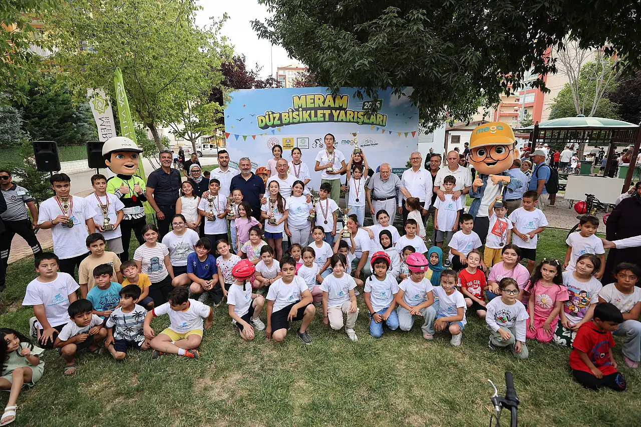 Çocukların bisiklet heyecanı Meram sokaklarını şenlendirdi!