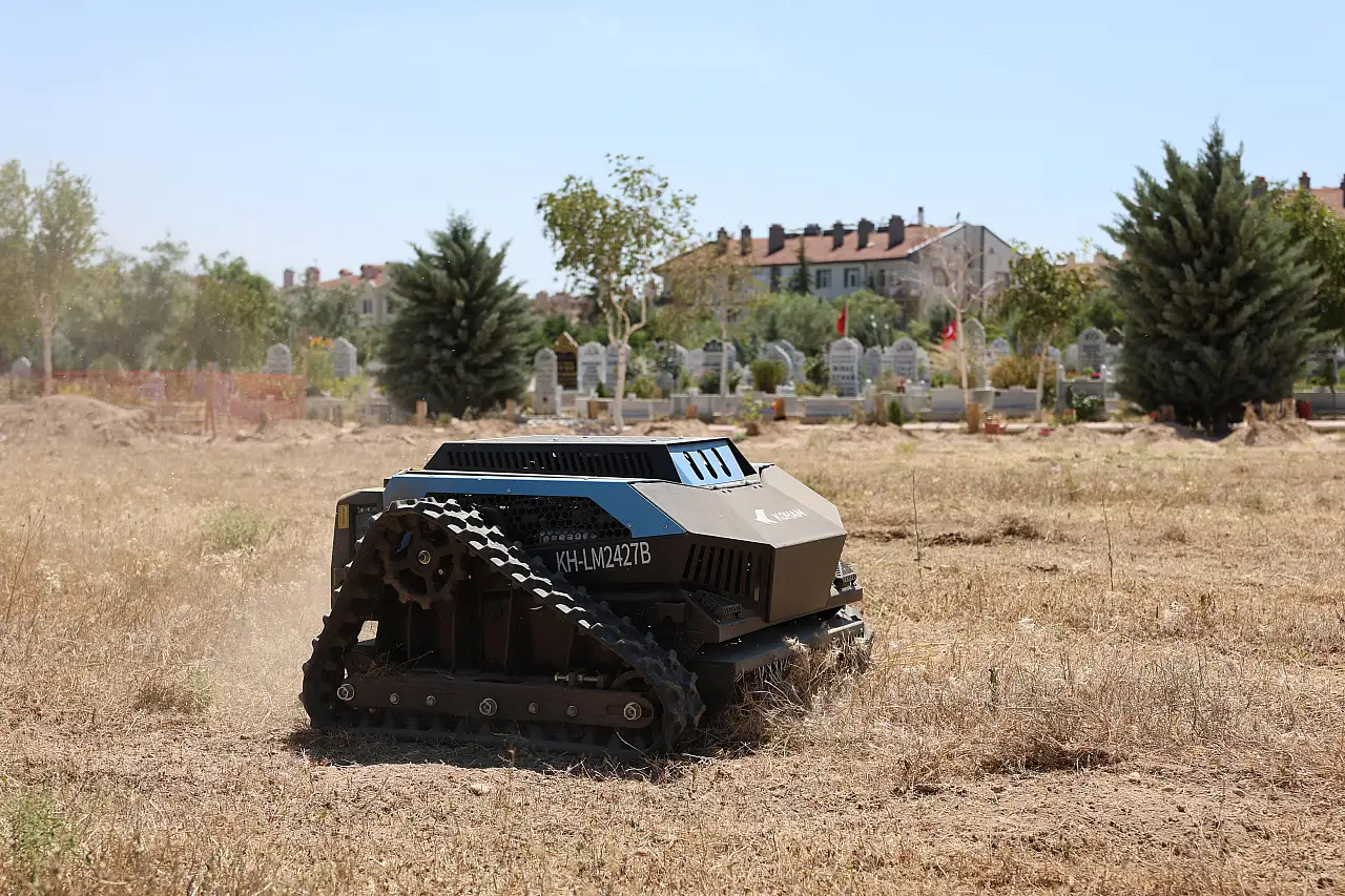 Konya'da mezarlıklarda robot dönemi! Çalışmalar 4 kat hızlandı
