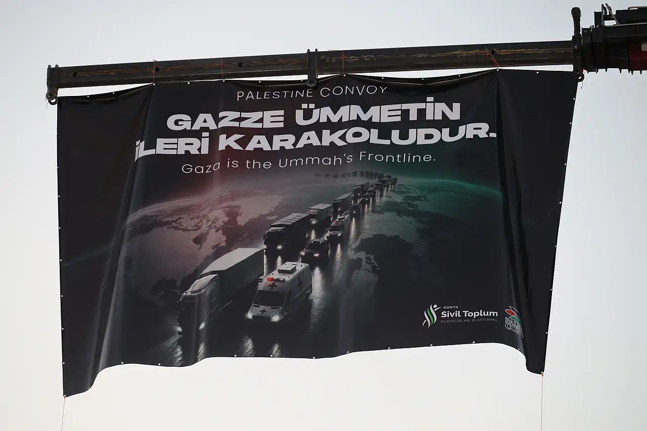 Başkan Kılca Uluslararası Filistin Konvoyu Mitingi'ne katıldı