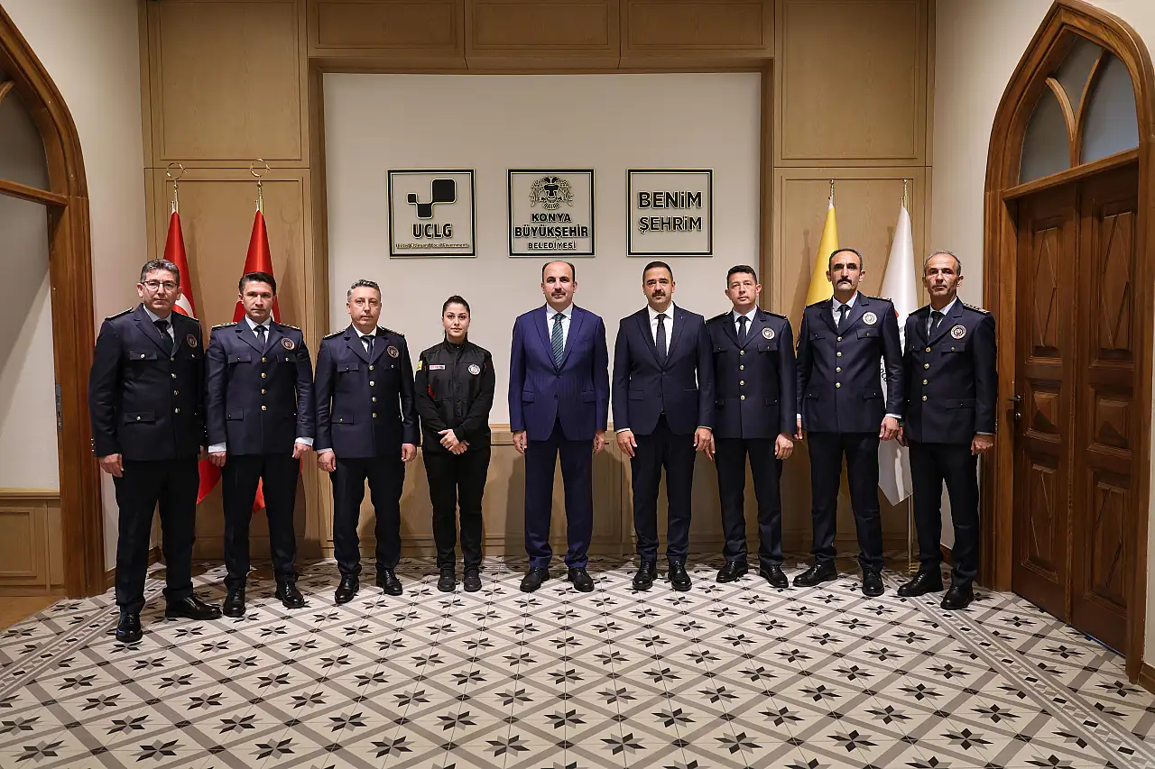 Konya'nın kahramanları Başkan Altay'ı ziyaret etti