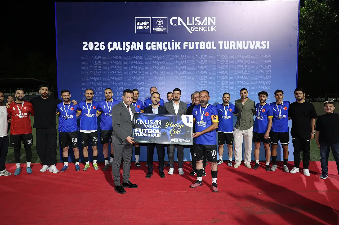 Konya'da futbol turnuvası büyük heyecana sahne oldu