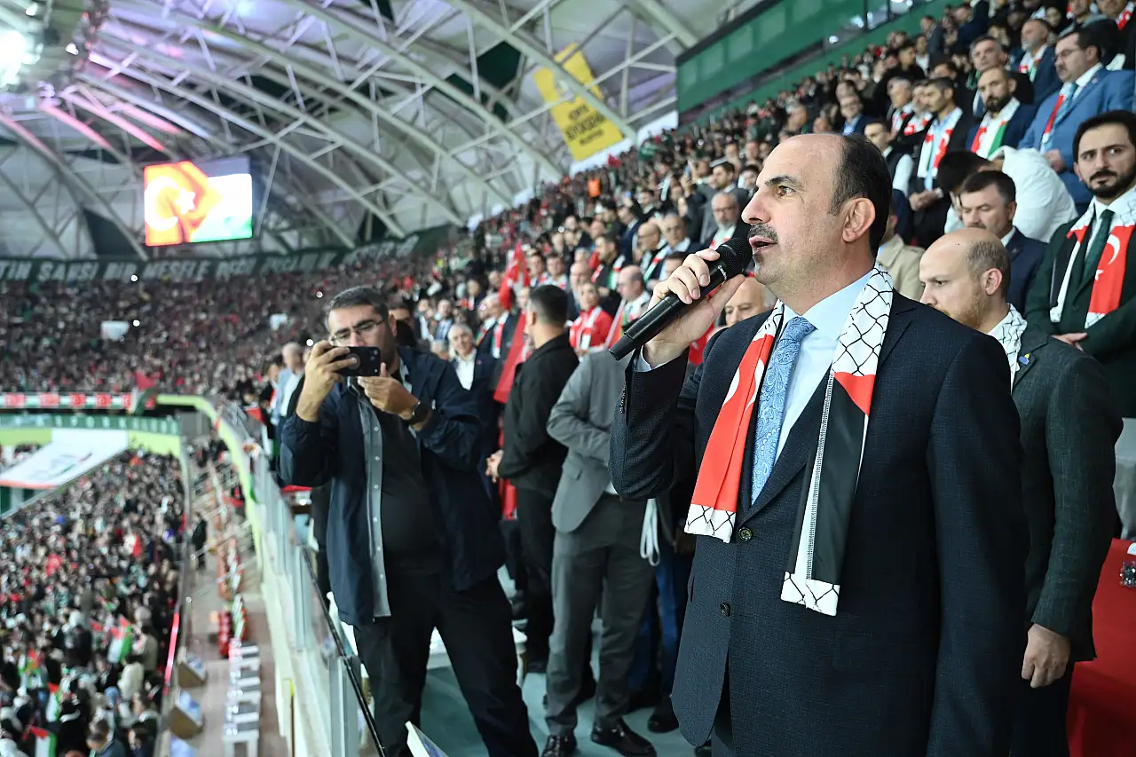 Başkan Altay, Gazze için sessiz kalmadı: Özgür Filistin asla yalnız değildir!
