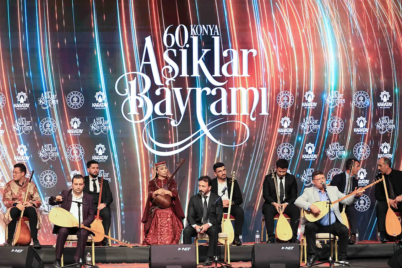 Konya'da saz ve söz şöleni sona erdi! 60. yıla yakışan final