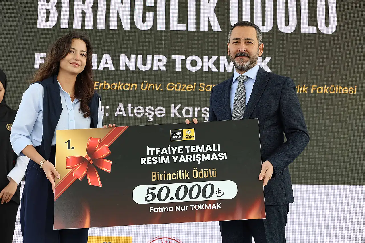 Konya'da 14 ülkenin itfaiyecilerinden nefes kesen tatbikat!