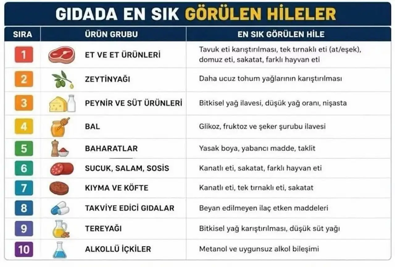 Konya'da korkunç liste yayımlandı! İnsan sağlığıyla böyle oynuyorlar