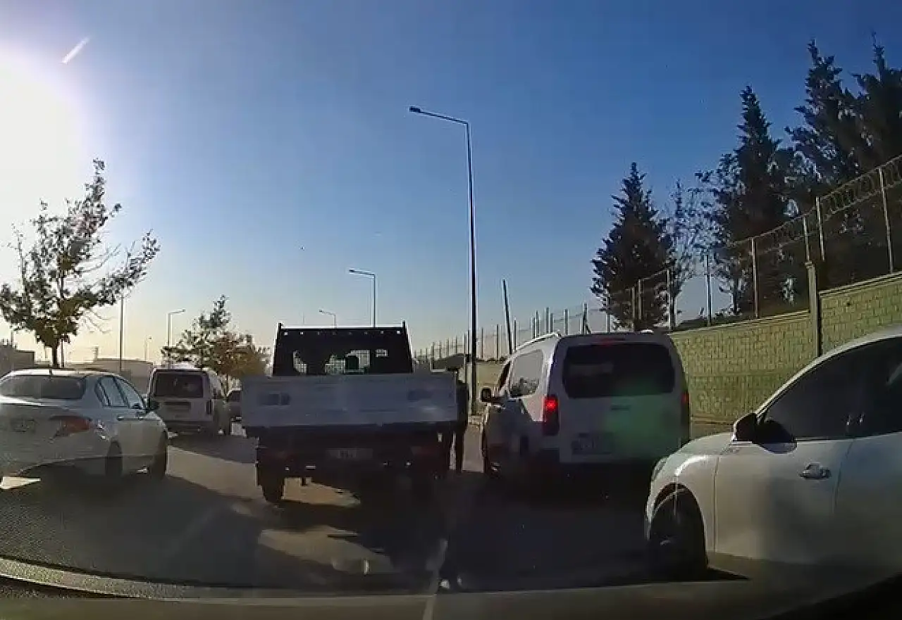 Konya'da trafik magandası kamerada! Faturası ağır oldu