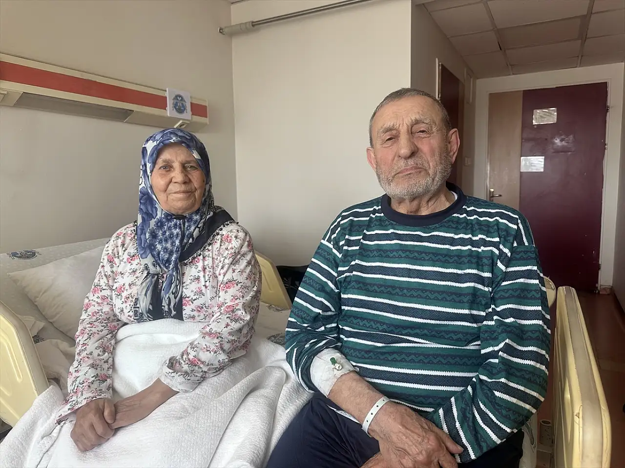 Konya'da yaşlı çift hastalığı birlikte yendi
