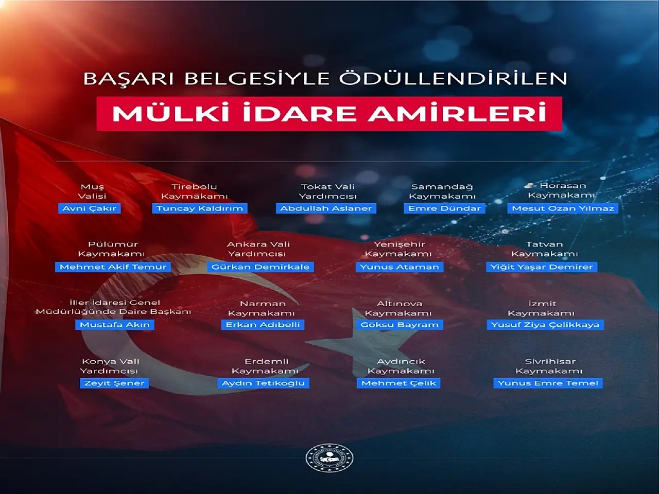 Bakan Çiftçi'den 17 isme başarı belgesi! Listede Konya da var