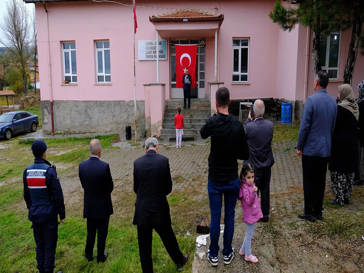 Konya'da tek öğrencili okulda Cumhuriyet coşkusu!