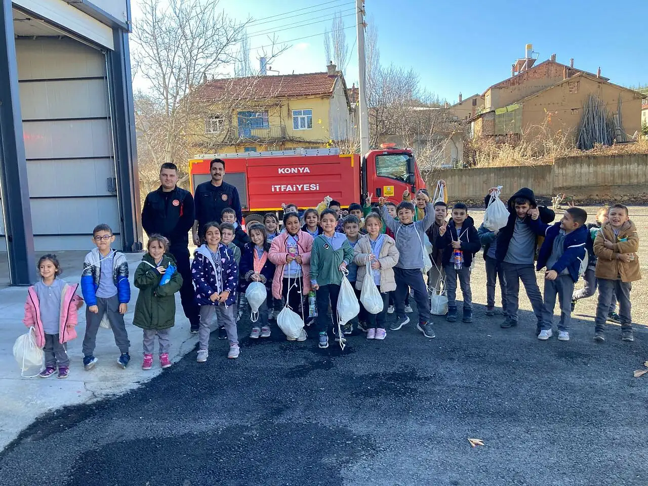 Konya'da Miniklere Yangın Eğitimi