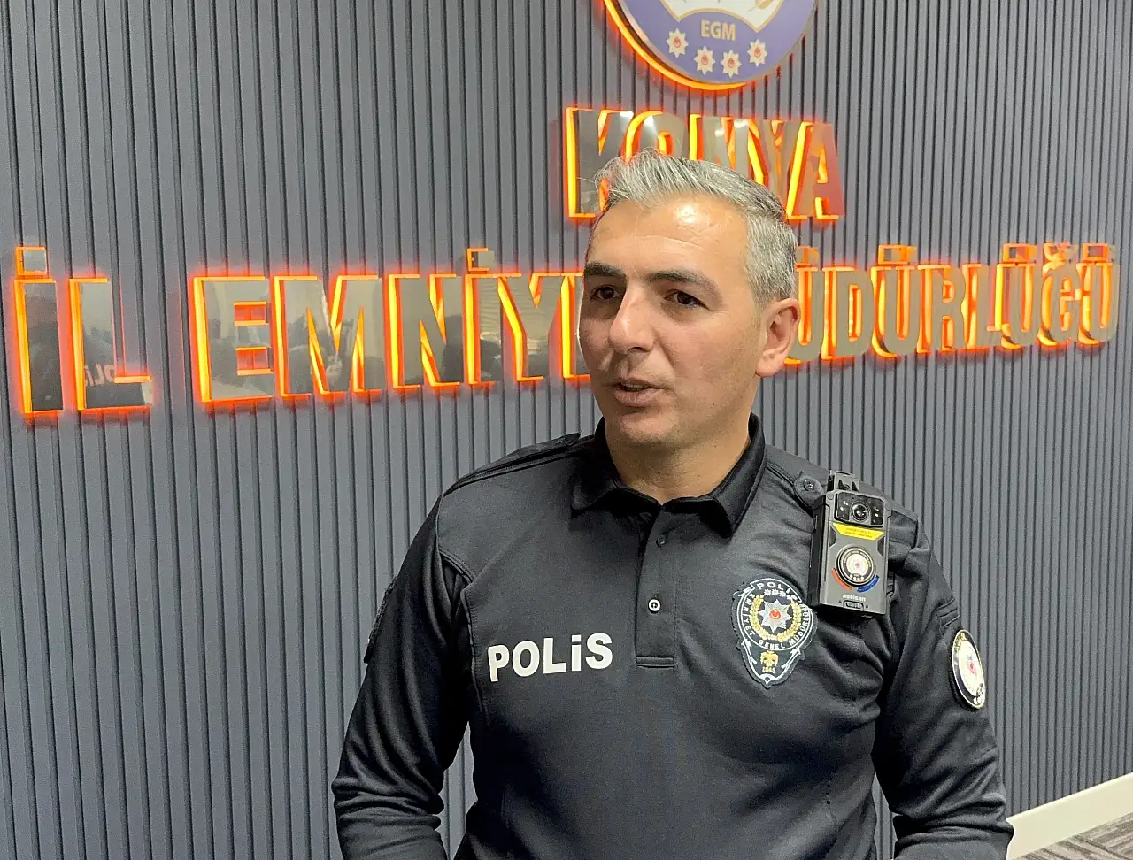 Konya polisinden, kayıp olayında örnek davranış! Sırtında taşıdı