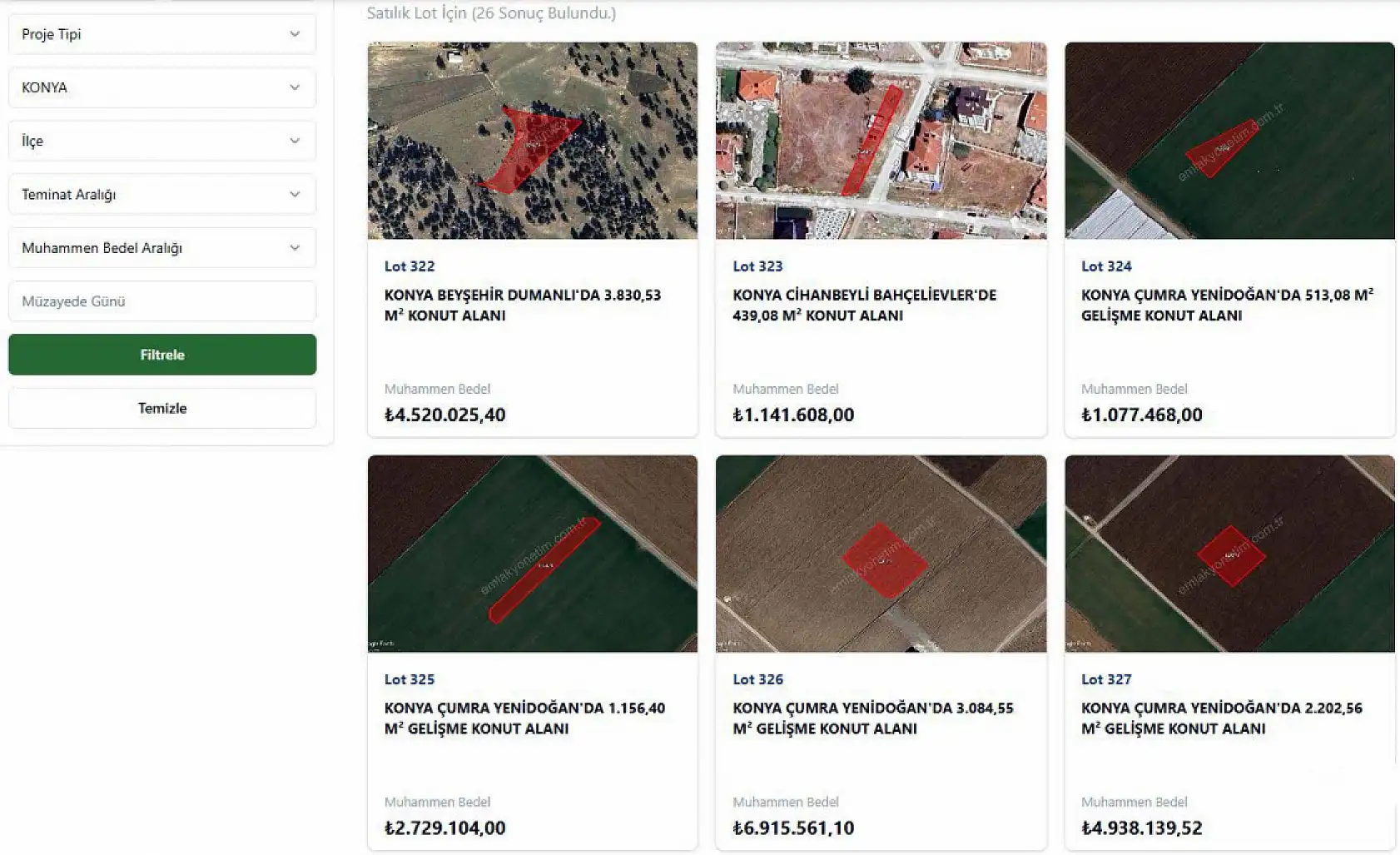 TOKİ Konya'da düğmeye bastı: 9 ilçede 26 arsa satılacak!