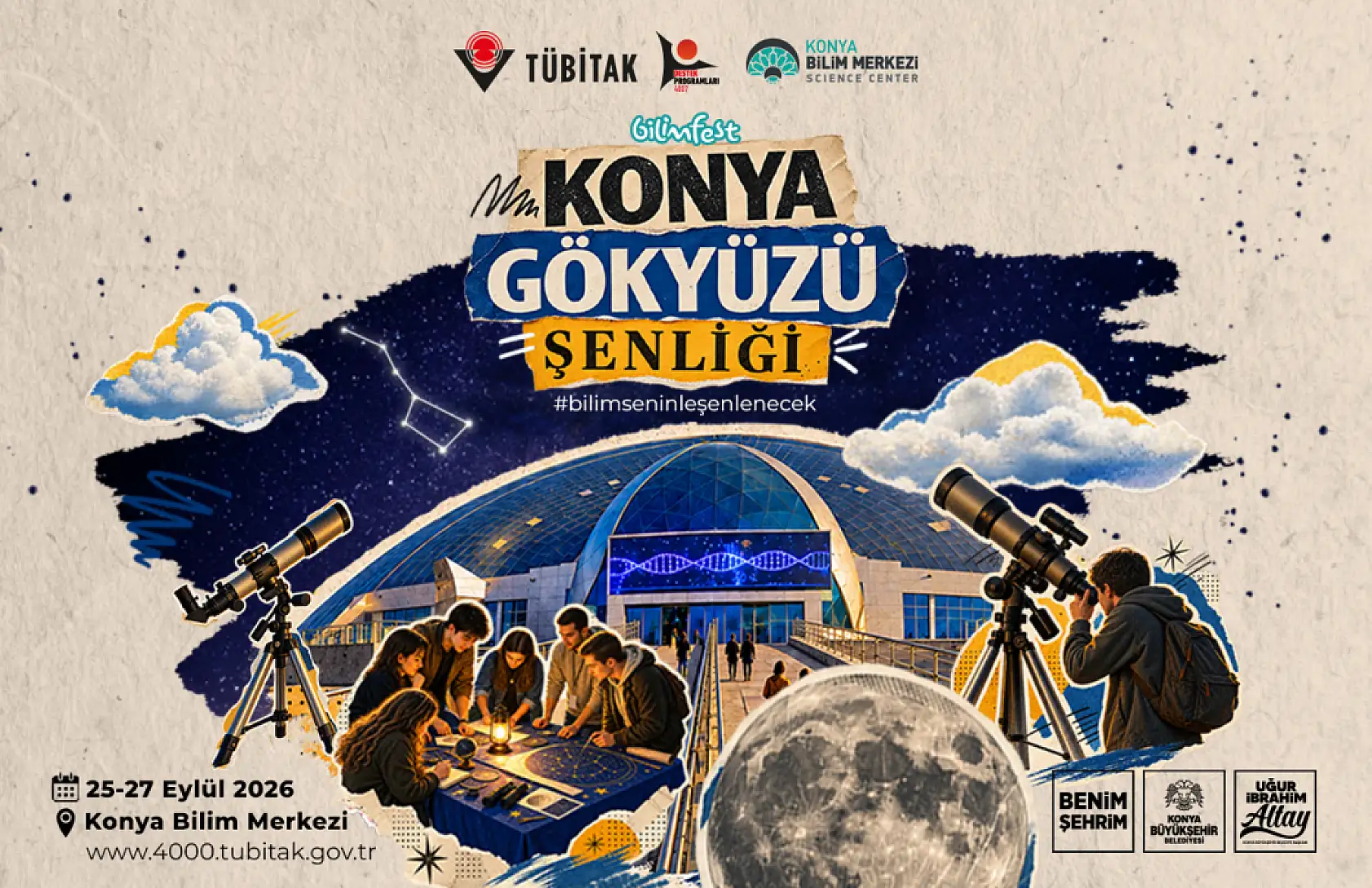 Konya'da dev teleskoplar kuruluyor: Gökyüzü şenliği başlıyor! 3 gün sürecek!
