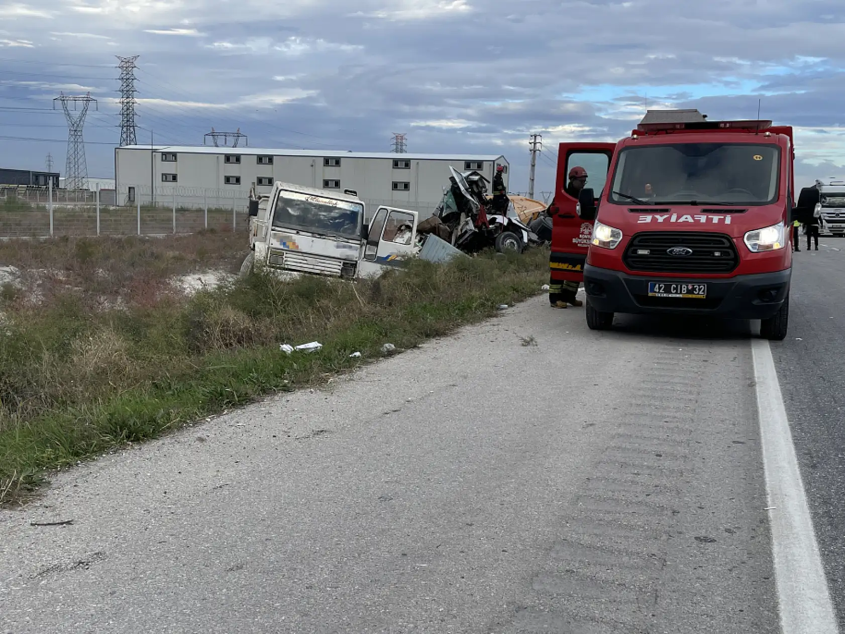 Konya'da yürekler yandı: Tırın kamyona çarptığı kazada 1 ölü, 1 yaralı…