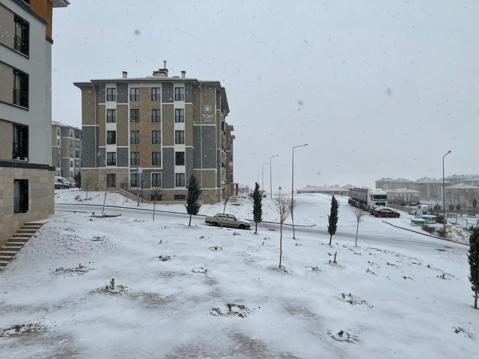 Konya yeni yılın ilk sabahına kar sürpriziyle uyandı!