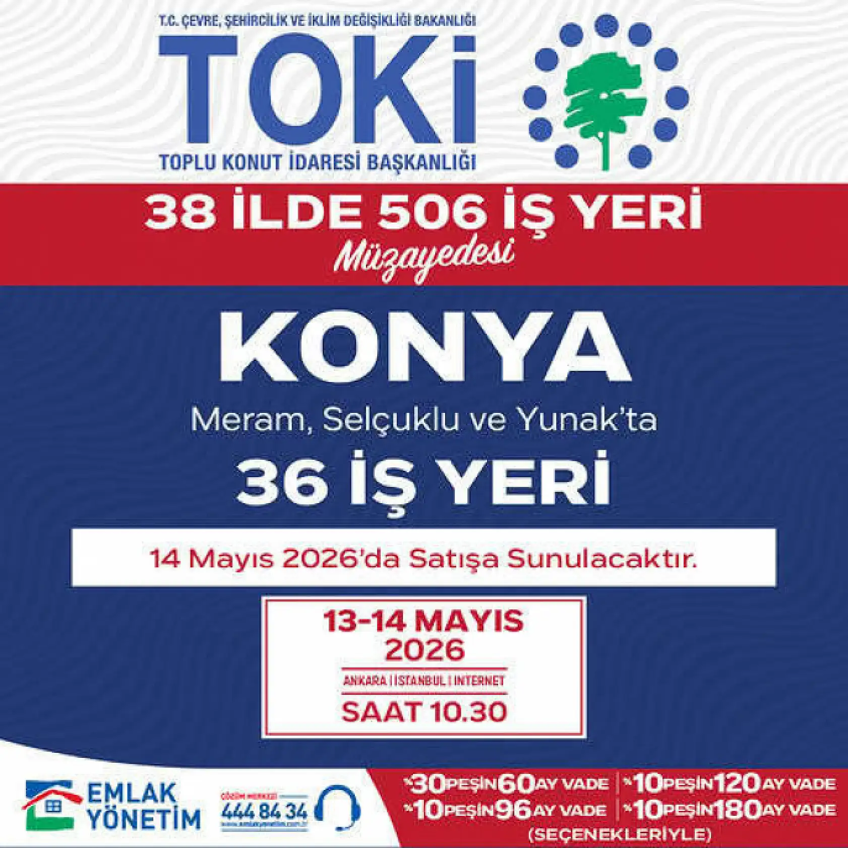 TOKİ'den Konya'da yatırım fırsatı! O ilçelerde satışa çıkıyor
