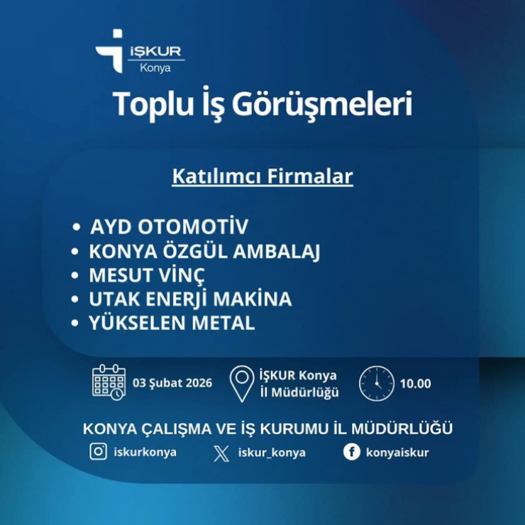 Konya'da istihdam buluşması: Sanayi devleri personel arıyor!