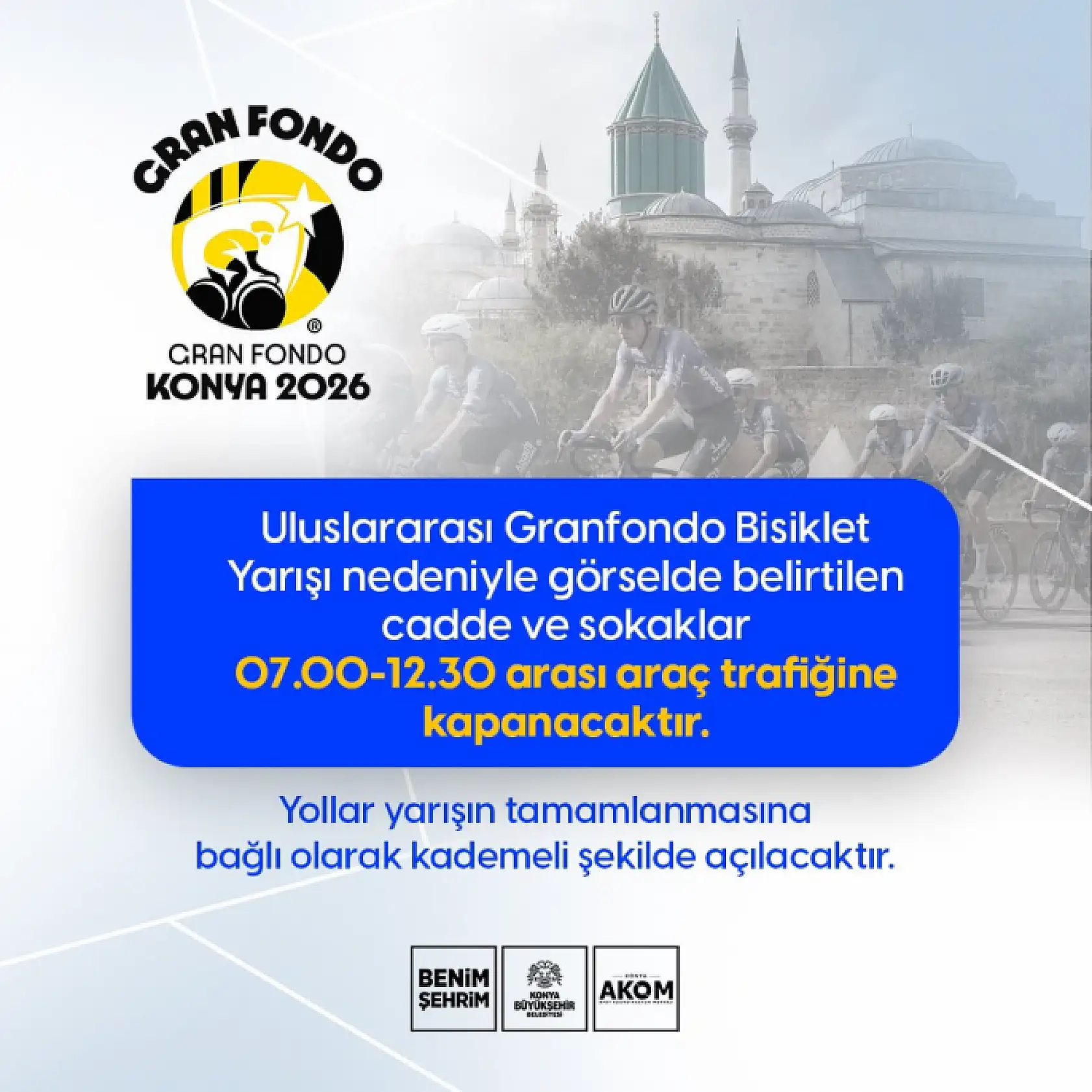 Konya'da 79 cadde ve sokak trafiğe kapatılacak! Bu habere bakmadan sakın yola çıkmayın
