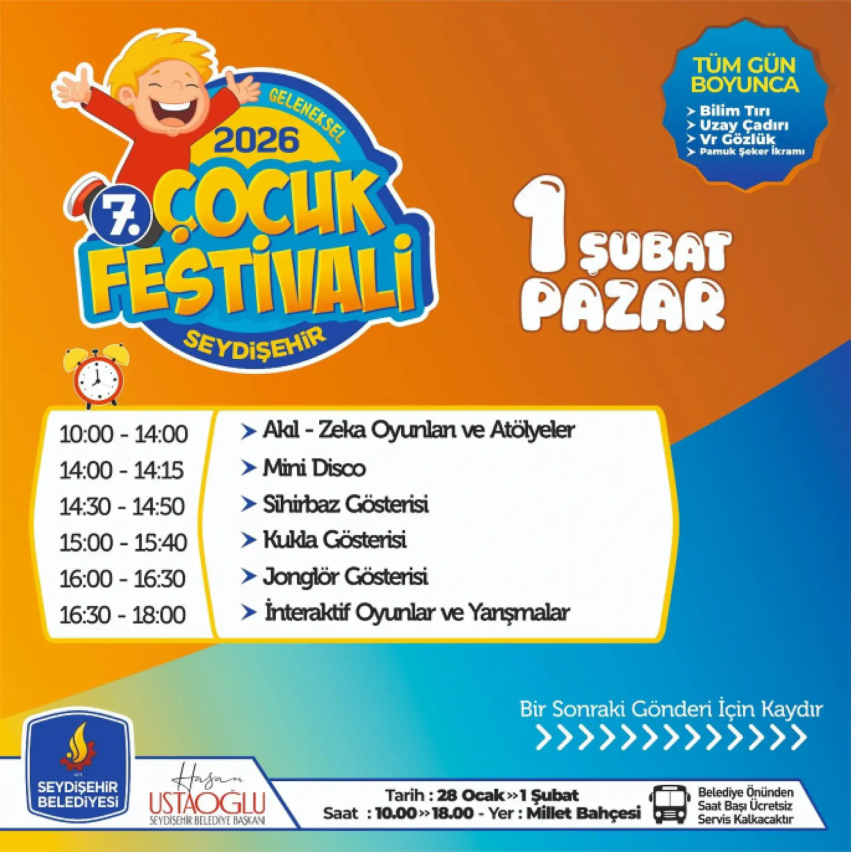 Konya'da çocuk festivali başlıyor: 5 gün sürecek!
